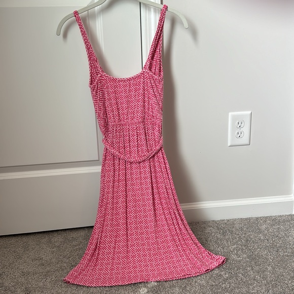 Pink Geometric Pattern Dress - Picture 4 of 4